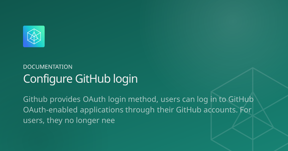 Imgui Login Ghithub Configure GitHub login