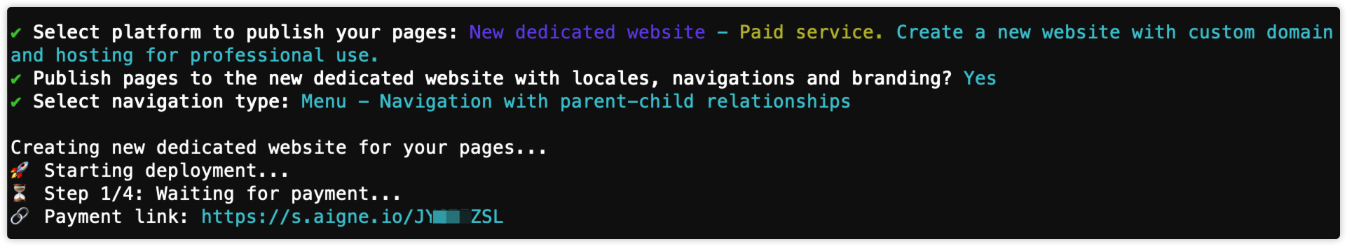 Prompt asking whether to include locales, navigation, and branding