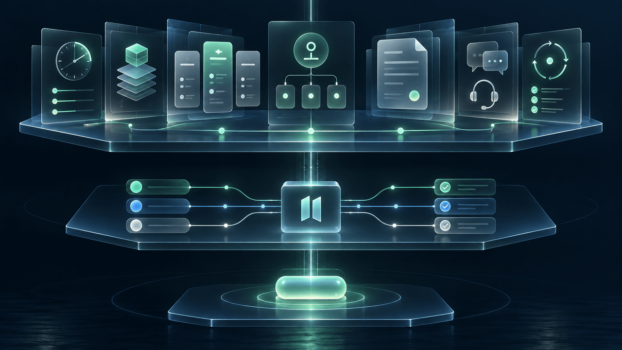Settlement assets, payment acceptance, and business operations form three different layers.