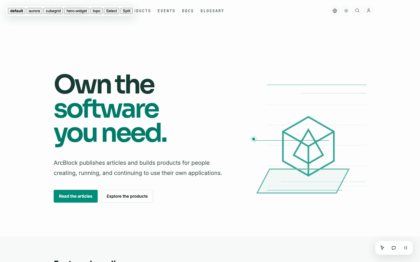 Homepage review HUD with the version bar