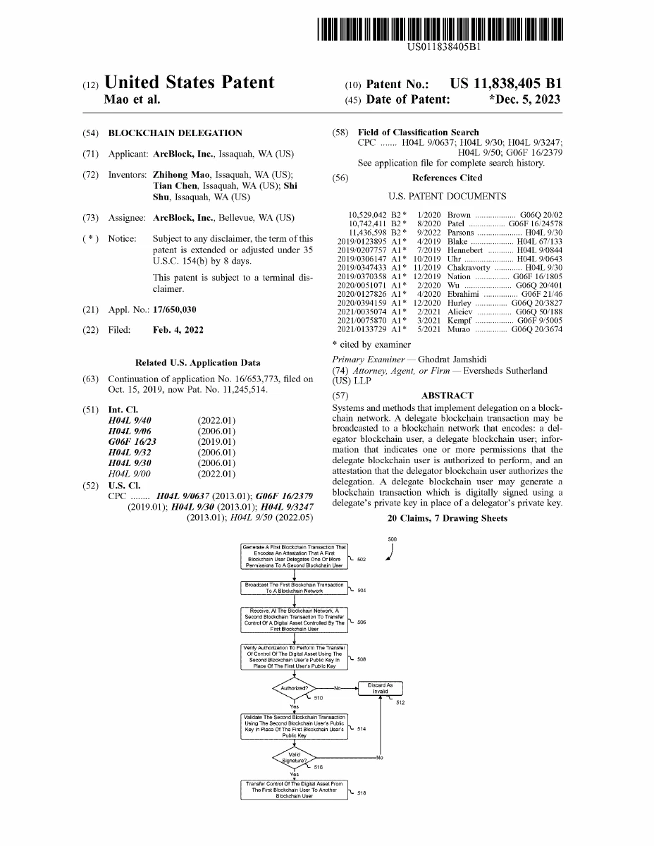 US11838405B1 授权专利原文首页
